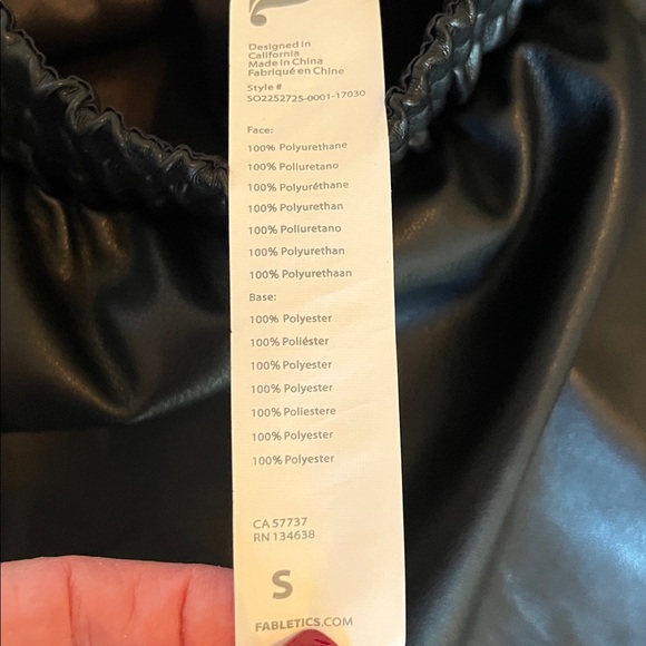 Fabletics Faux Leather Boxer Shorts - Picture 8 of 9